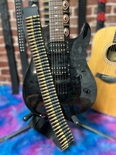 Brass Bullet 50 Link Brass Guitar Strap Genuine Leather Punk Rock Thrash USA