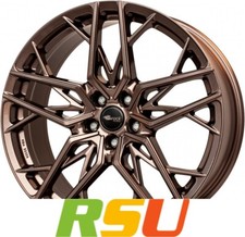 4x Brock B44 bronze-copper lackiert 8x18" ET42 LK5 108 ML 72.6 Alufelgen 18 Zoll