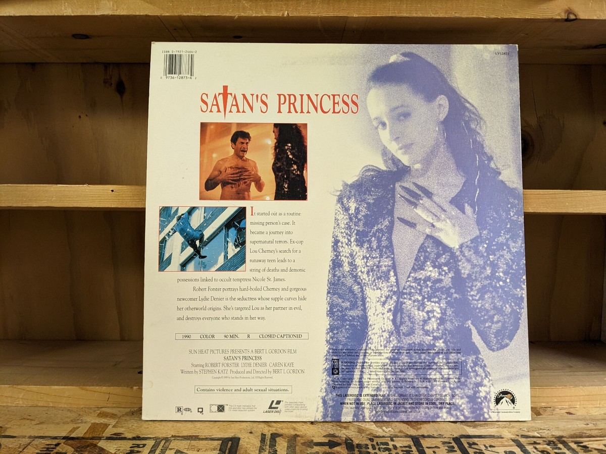 Satan's Princess (1989) Laserdisc Robert Forster Lydie