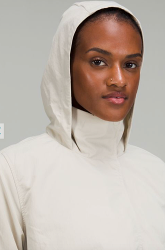 Lululemon Always Effortless Jacket Windbreaker Packable Hood Ivory Size 14 NEW - Picture 6 of 8