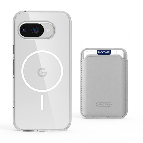 For Pixel 9A Shockproof TPU+PC Clear Metal Magnetic Ring Case Slim Card Holder - 第 20/54 張圖片