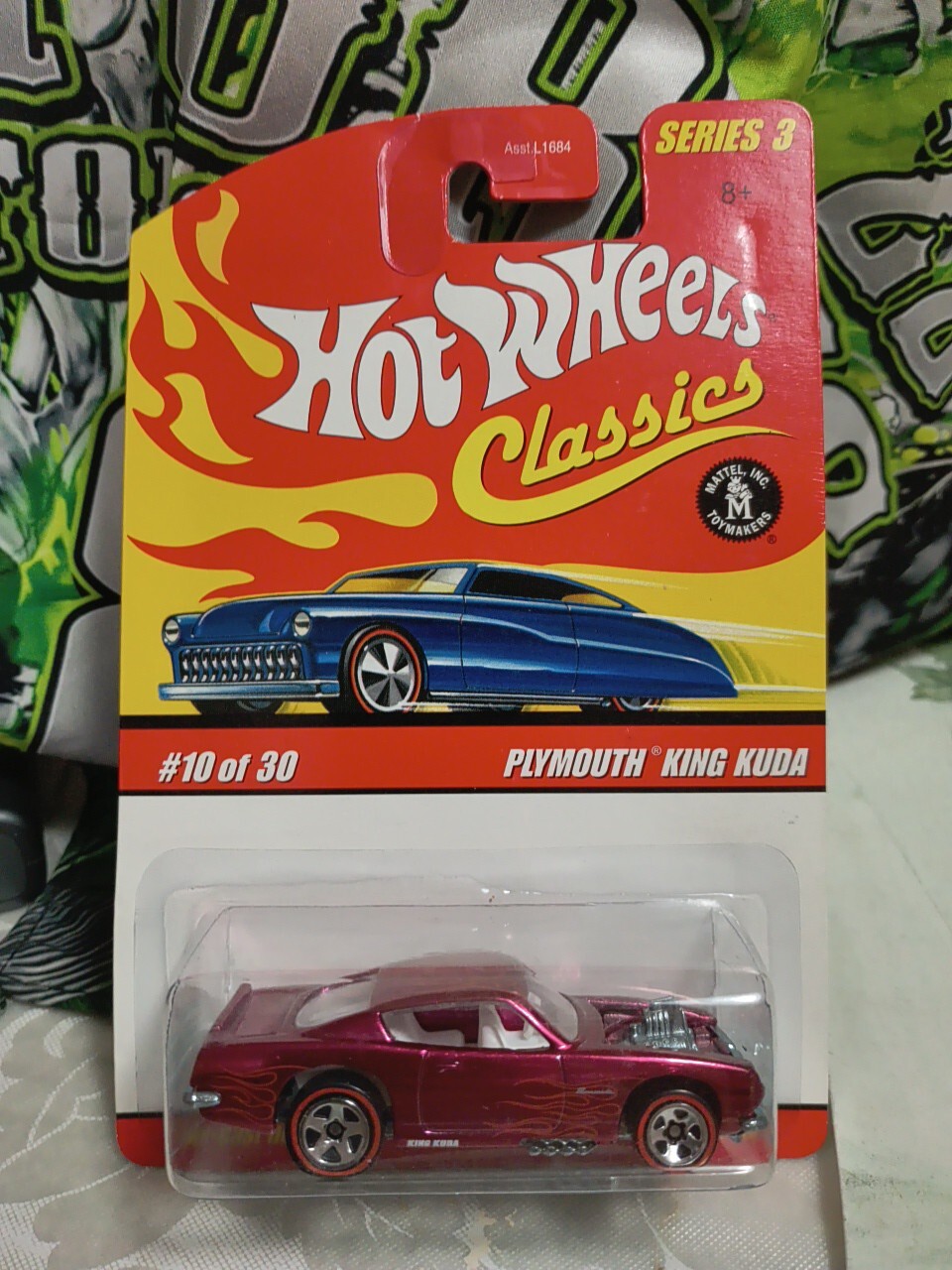 2007 Hot Wheels Classics #3 Plymouth King Kuda Red SP5RL Rare Vintage
