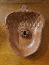 Vintage Multi Products Inc. Brown Acorn Shaped Nut Bowl