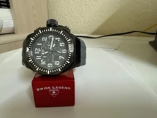 Swiss Legend Men's 10540-GM-014-WA Trimix Diver Chronograph Black Dial Watch