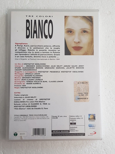 FILM BIANCO - ROSSO - BLU - 3 DVD - KRZYSTOF KIESLOWSKI - vedi descrizione - Foto 4 di 5