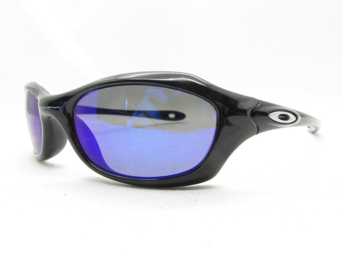 OAKLEY XS FIVE 03-450 BLACK SPORTS WRAP SUNGLASSES USA 49-20-125