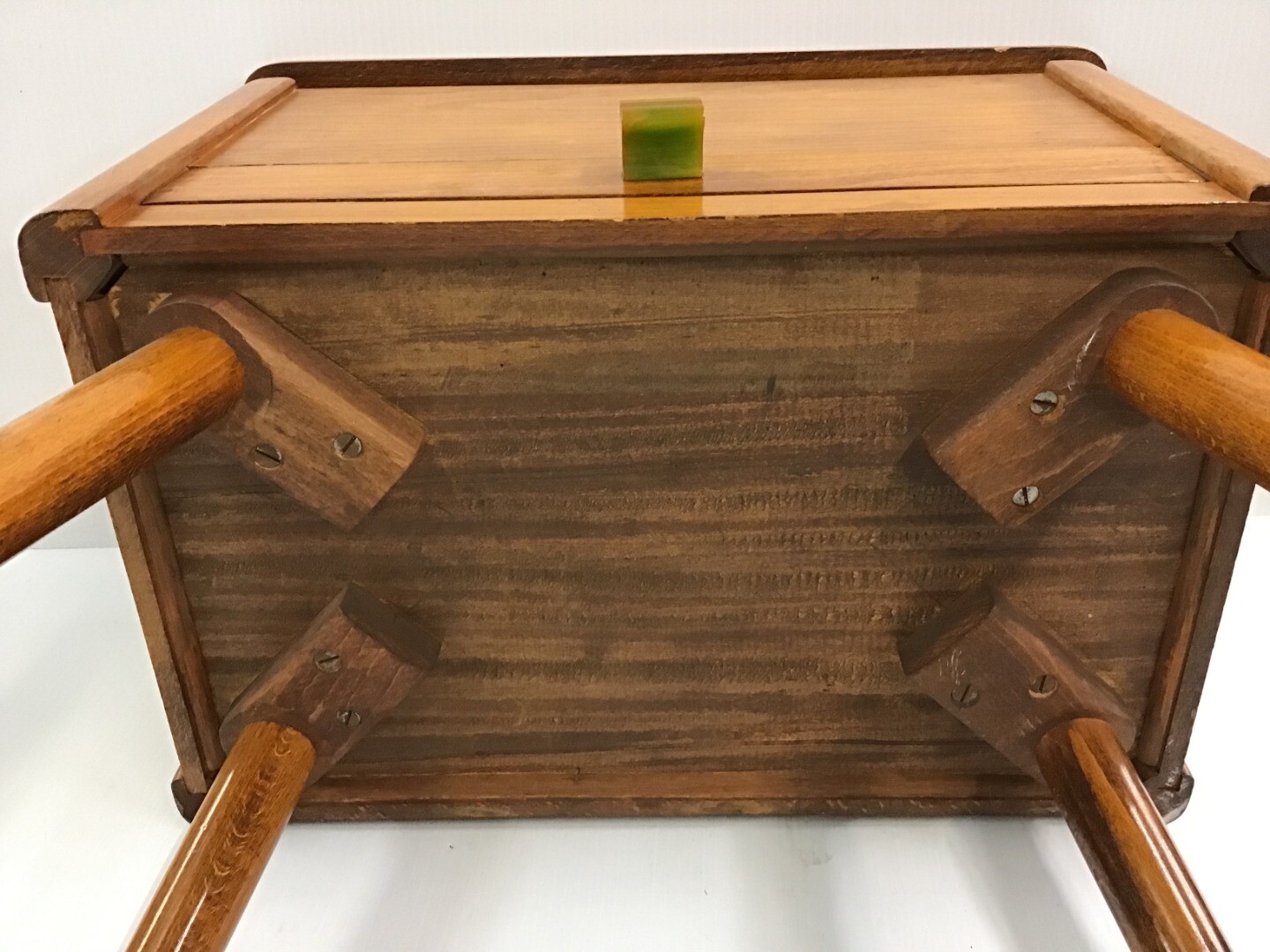 Wooden Craft Box/Table With Crafting Supplies Good Condition (HC2) eBay