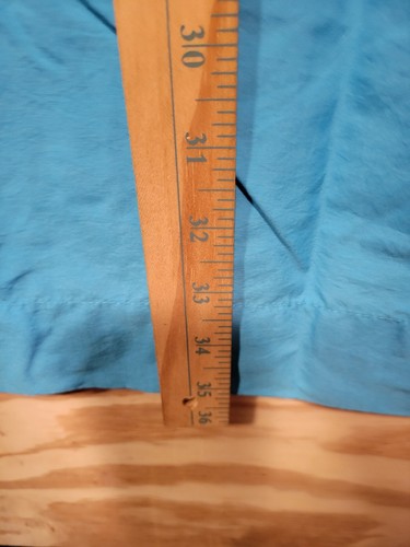 L. L. Bean Vented Dress Size Large Cinch Waist V Neck Blue - Picture 9 of 15