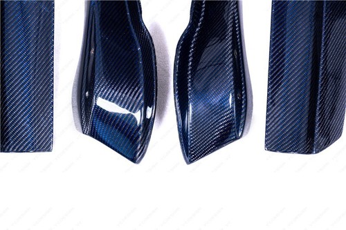 BLUE PCF Front Bumper AS Style Canards 4pcs For 99-02 Nissan Skyline R34 GTR - Picture 15 of 23