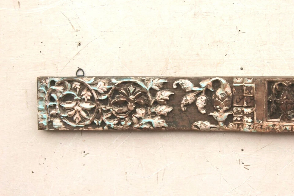 Arte decorativo de pared con panel colgante de pared vintage de 100-120 años de antigüedad Foto 2 de 4