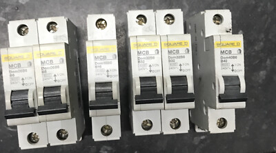 Quadrat D MCB s - Restposten - 2x B6 - 1xB16-2xB32 - 1xB40