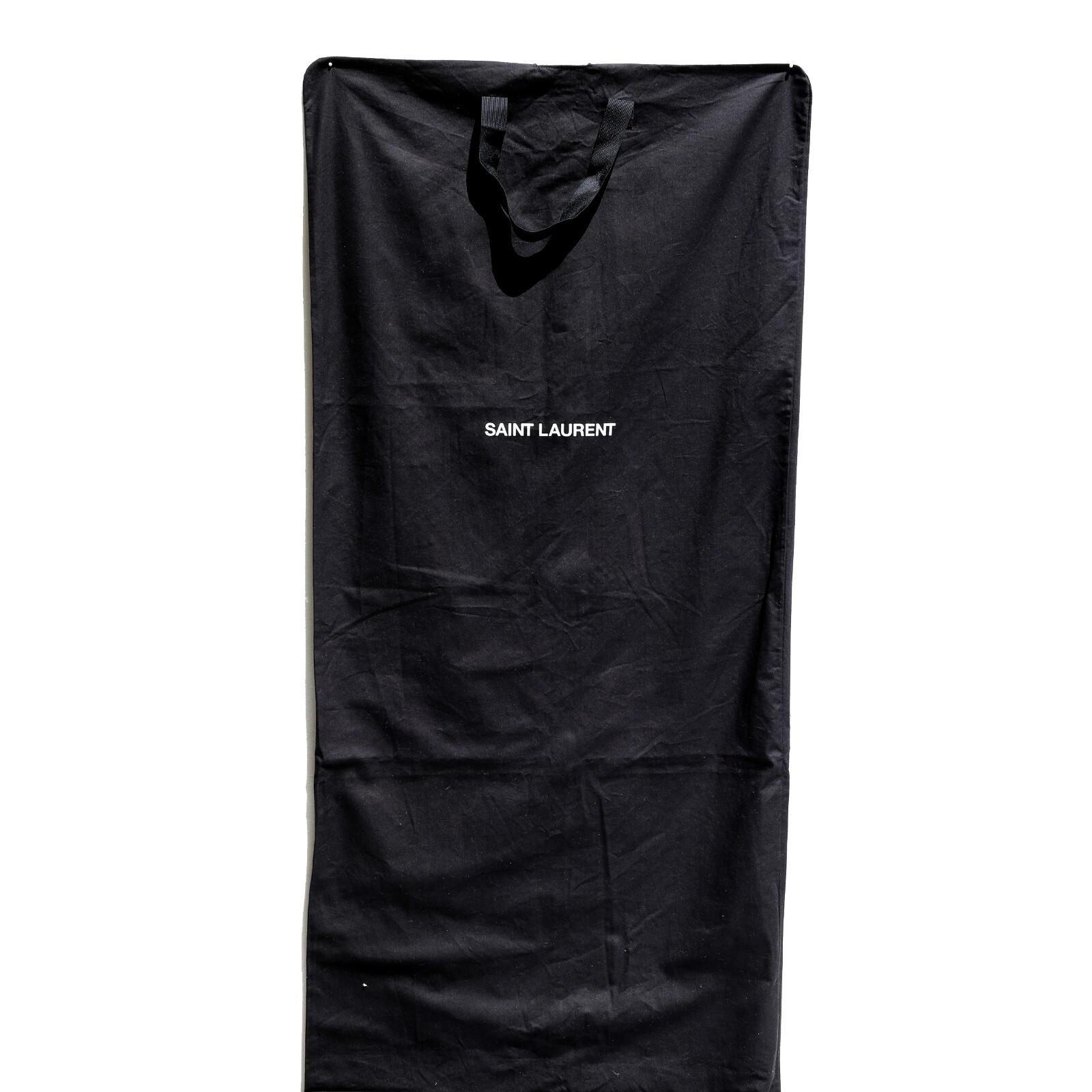 Saint Laurent Borsa per abiti lunga nera YSL borsa per abiti zip intera 66" x 23" nera