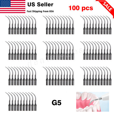 USA 1-100pcs dental Ultrasonic Scaler tip scaling Fit EMS WOODPECKER G5
