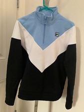 New Fila Womens 1/4 Zip Pullover Sweatshirt