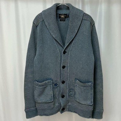 RRL RALPH LAUREN Indigo Cotton Shawl 