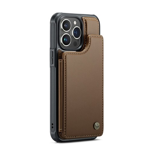 Custodia portafoglio in pelle con slot per schede magnetiche per iPhone 13 14 15 16Pro Max Back - Foto 43 di 84