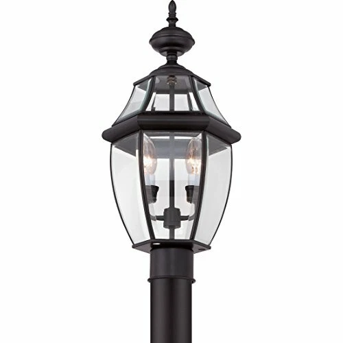 Quoizel NY9042K 2-Light Newbury Outdoor Lantern in Mystic Black - Picture 4 of 9