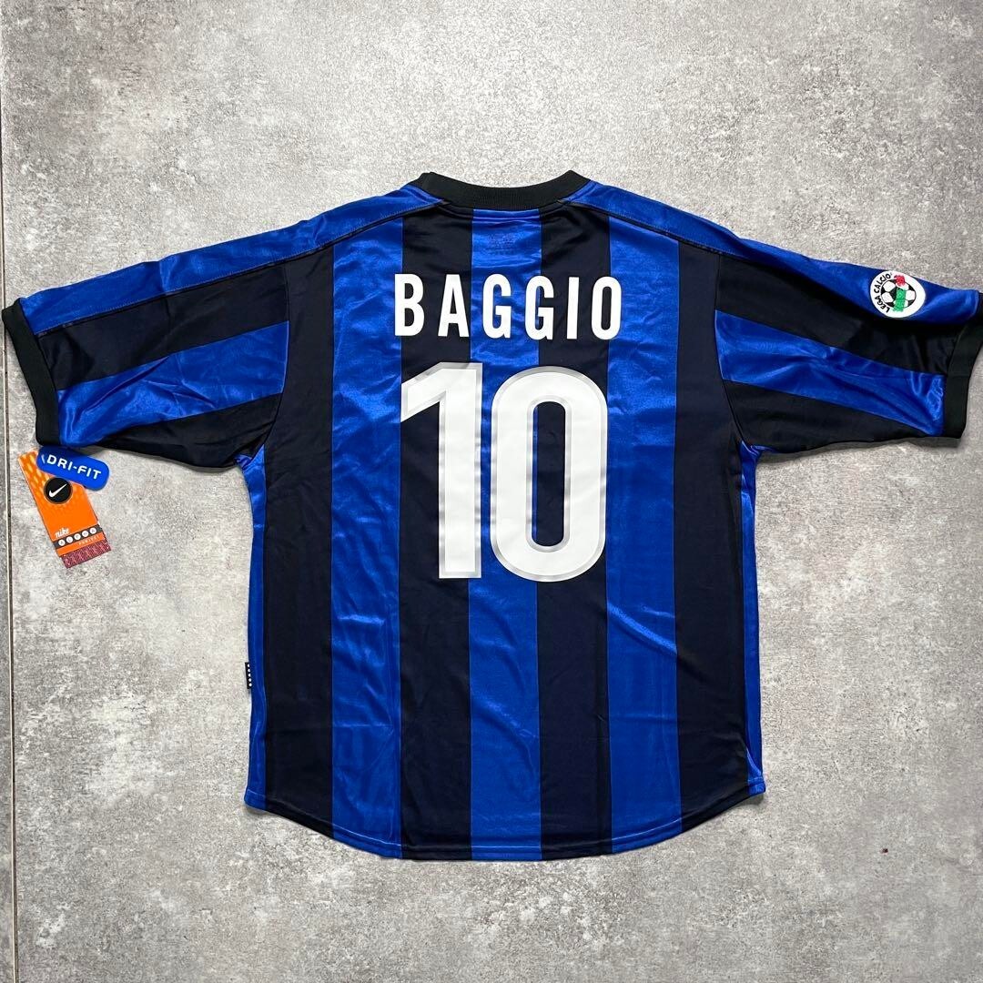 NIKE インテル ユニフォーム BAGGIO 10 1999-00 Inter Milan Home Jersey BAGGIO #10 Nike Size L – Authentic
