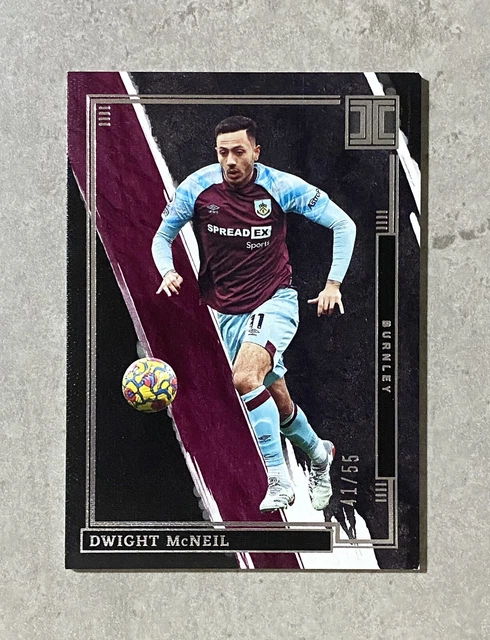 2021/22 Panini Impeccable Soccer - Dwight McNeil Base Card - Burnley #41/55