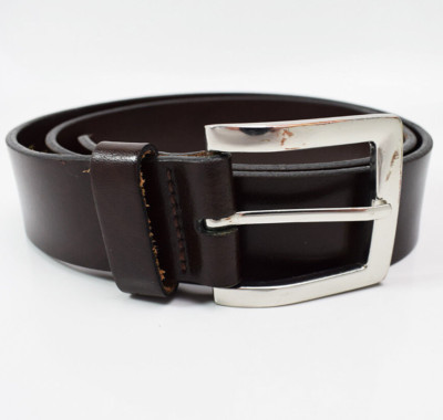Marks and Spencer Mens Leather Belt M&S Leather Jeans Belt Brown Size 34-36