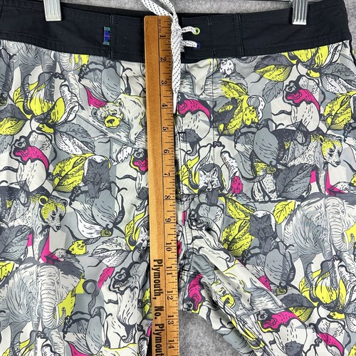 William Murray Boardshorts Herren 30 Allover Animal Print Strand Wochenende Preppy - Bild 7 von 10