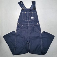 VTG 60s SEARS ROEBUCKS Denim Overalls Workwear Indigo SZ 32 X 32 DEADSTOCK