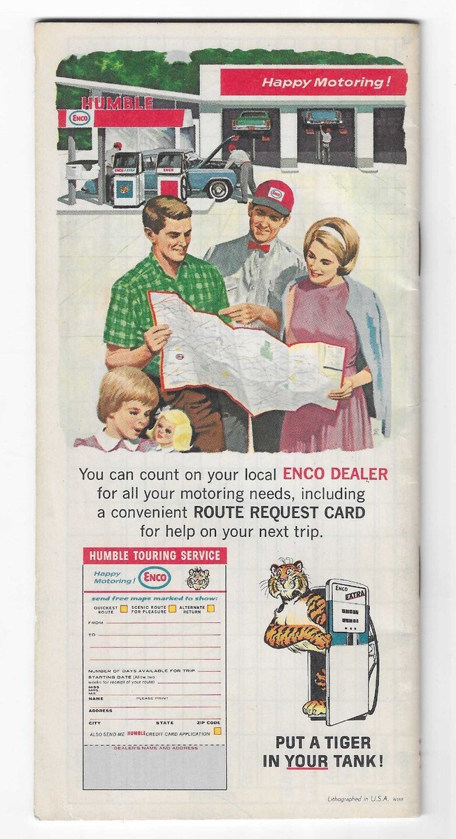 Vintage 1968 Happy Motoring Touring Guide Booklet Enco | eBay