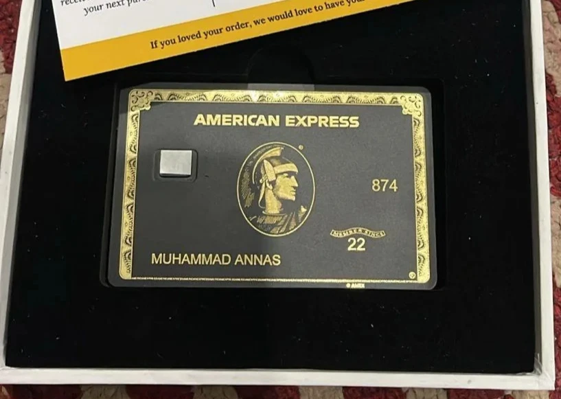 Amex Custom Black Card With Small & Large Chip Design - 2025 Novelty Design. - Image 3 of 3