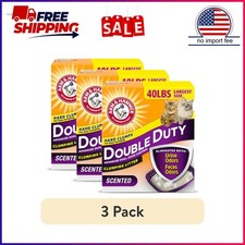 3 pack ARM HAMMER Double Duty Cat Litter, Advanced Odor Control Clumping Cat