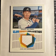 Topps 2026 Heritage Clubhouse Collection Relic Drake Baldwin Braves #CCR-DB