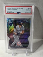 2023 Bowman Chrome 1st Mega Box Mojo Refractor #BCP-139 Spencer Jones PSA 10