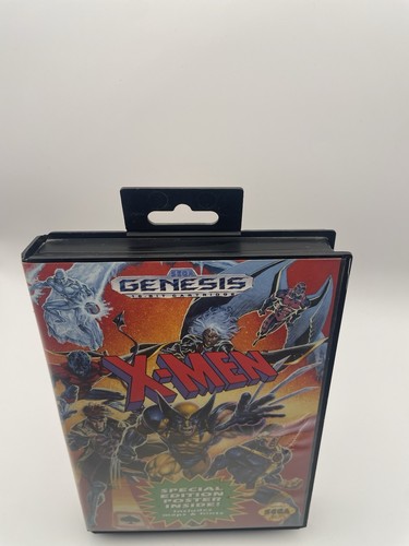 X-Men (Sega Genesis, 1993) W/ Manual, Inserts, Hang Tab & POSTER! Tested! - Picture 2 of 10