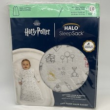 Halo Sleep Sack Swaddle L/G 12-18 Months Cotton Wizarding World Harry Potter NEW