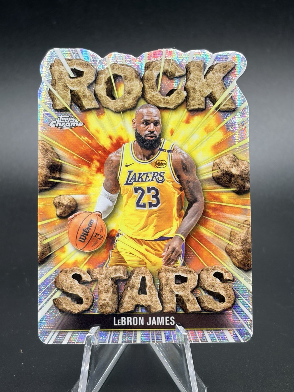 2025-26 Topps Chrome Basketball LeBron James Rock Stars Case Hit SSP! RARE! 💎📈