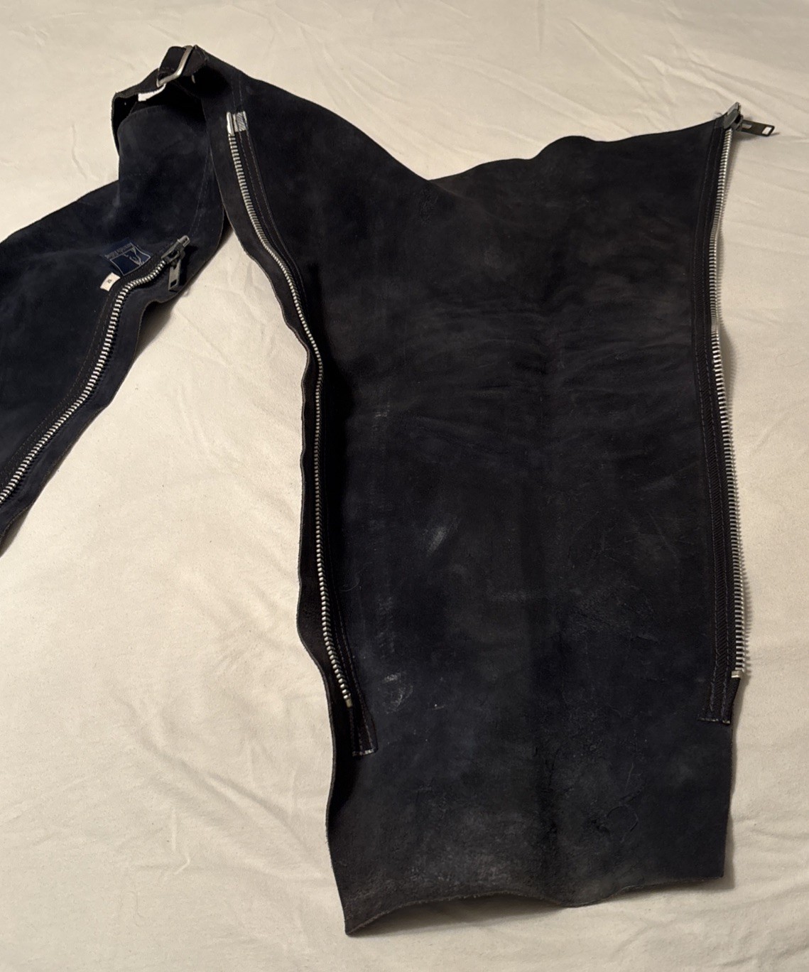 Barnstable Riding Black Genuine Leather Full Chaps Horse Children's Size 12 USA