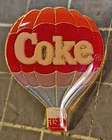 Vintage Coca Cola Coke Soda  Balloon Festival Pin Hot Air     b