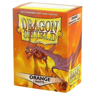 Dragon Shield Orange Matte Card Sleeves 100ct TCG Protector