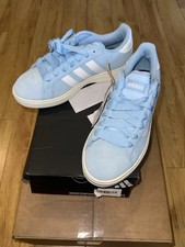 Adidas size 7 Womens Pastel Blue Suede Low-To...