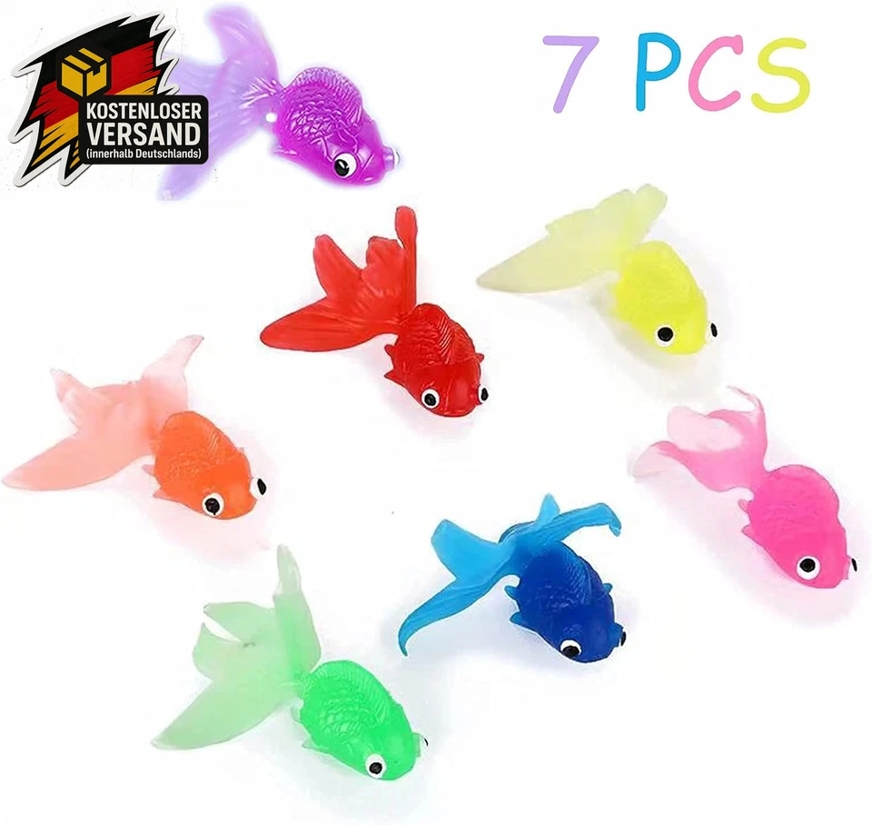 Bewegliche Fische Kunststoff Schwimmende Goldfisch Aquarium Dekoration Kinder Sp - Bild 3 von 4