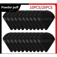 10/20pcs Triangle Velvet Powder Puffs   Washable Mini Makeup Sponges for Face 