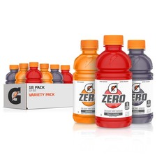 Gatorade G Zero Sports Drink, Fruit Punch, Orange, 12 Fl Oz Pack of 18