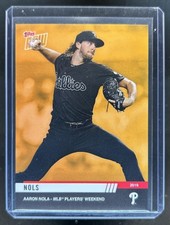 2019 Topps Now Players Weekend Gold Bonus Aaron Nola #PW-PHI Phillies