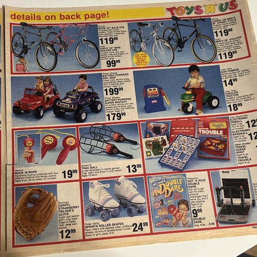 Toys R Us Store 1990 Newspaper Ad Flyer Catalog GAMEBOY COVER MOTU Gamecard Vtg - Picture 9 of 17