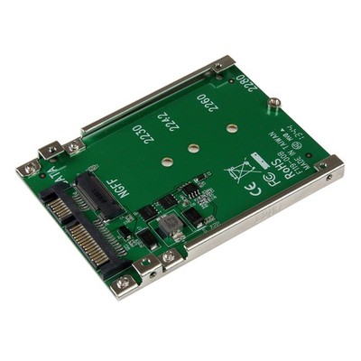 StarTech.com M.2 SATA SSD to 2.5'' SATA Adapter, Not Compatible with NVMe, Open-F