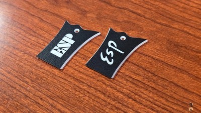 ESP LTD Eclipse Style Truss Rod Cover for EC w/ LASER ENGRAVED Logo - NEW -