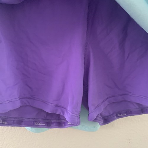 Lululemon Run Breeze By Skort 10 Women's Power Purple Aqua - Picture 6 of 11