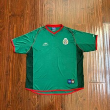 Vtg Atletica Mexico National Team 2002 World Cup Jersey Size L Seleccion Soccer