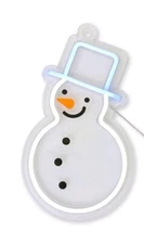 Target Bullseye Playground 2025 Christmas Snowman LED Light Up Faux Neon Sign