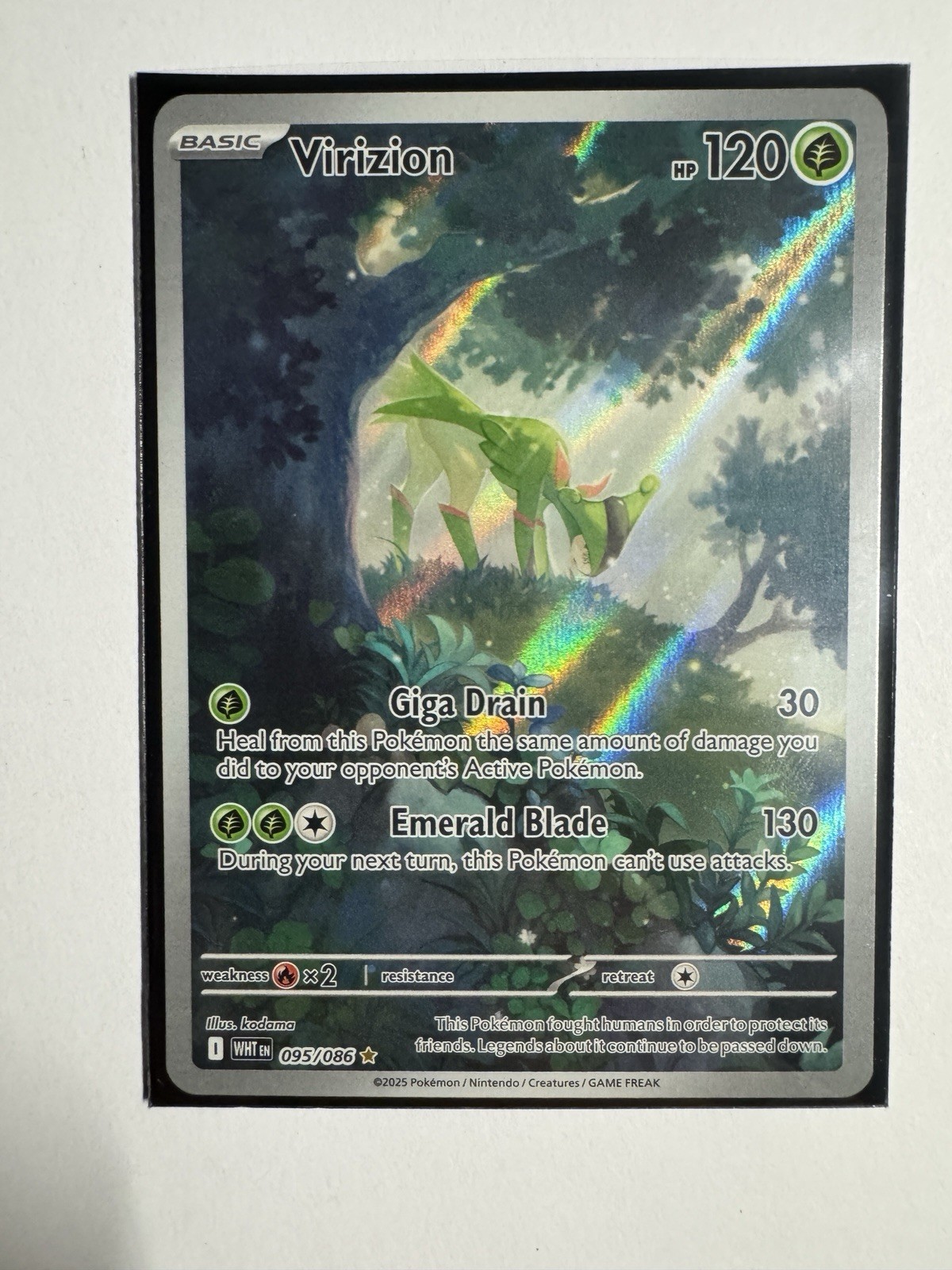 Virizion Illustration Rare 95/86 Pokemon SV: White Flare