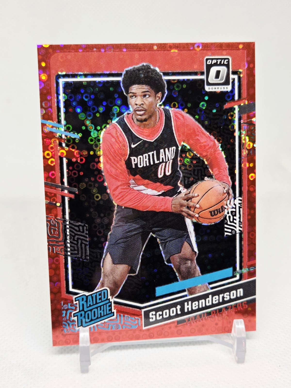2023-24 Donruss Optic - Fast Break Red Scoot Henderson RC 65/75 Trail Blazers